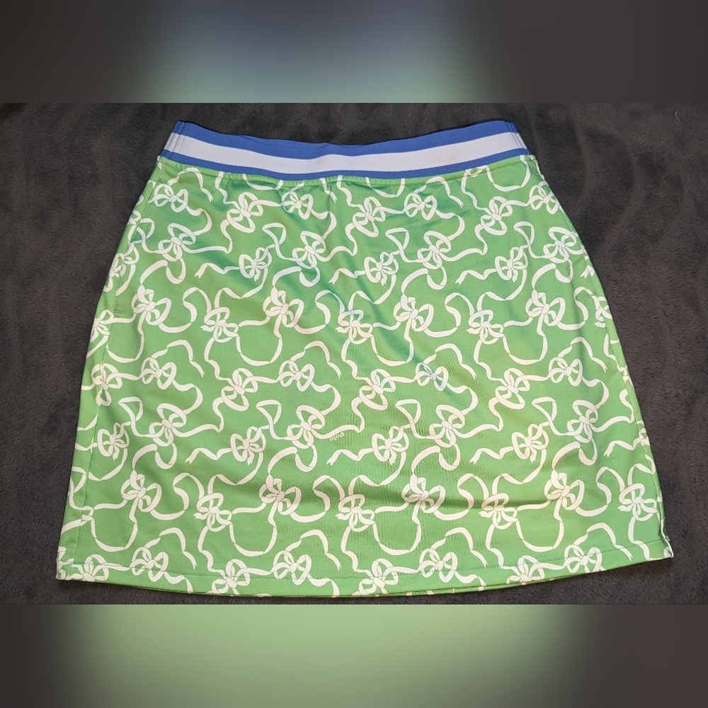 NEW Polo Golf Ralph Lauren Green Bow  Skort with pockets size Small